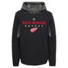 Outerstuff Detroit Red Wings NHL Boys Youth (8-20) Hyper Physical Hoodie, Black