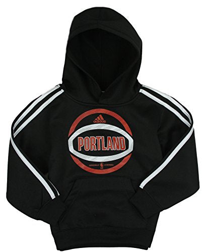 Adidas NBA Kids Portland Trail Blazers Pullover Hoodie Sweatshirt - Black