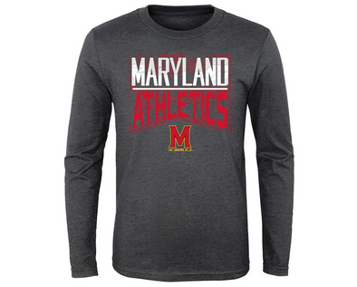 Outerstuff NCAA Youth (4-20) Maryland Terrapins Performance Long Sleeve Energy Tee
