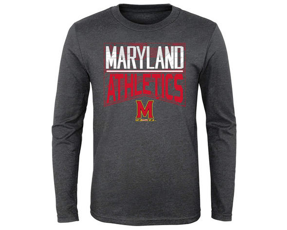 Outerstuff NCAA Youth (4-20) Maryland Terrapins Performance Long Sleeve Energy Tee