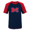 Outerstuff NCAA Youth Mississippi Ole Miss Rebels Color Block Rash Guard Shirt