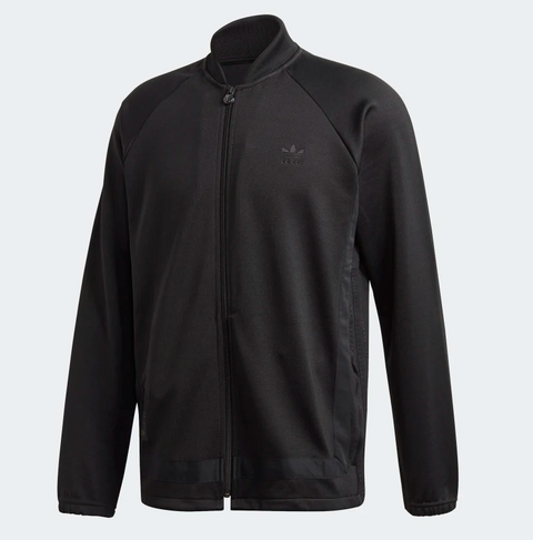 Adidas Men's Warm Up Track Jacket, Black / Gold Metallic