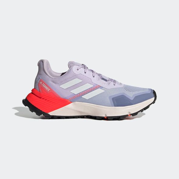 adidas Women's Terrex Soulstride Trail Running Shoes, Violet Tone/Crystal White/Solar Red