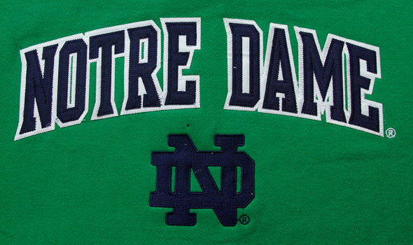 NCAA Men's Notre Dame Fighting Irish Logo Pullover Fleece Crew Sweatshirt