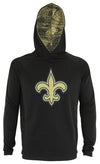 Zubaz NFL New Orleans Saints Men's Lightweight Performance French Terry Hoodie