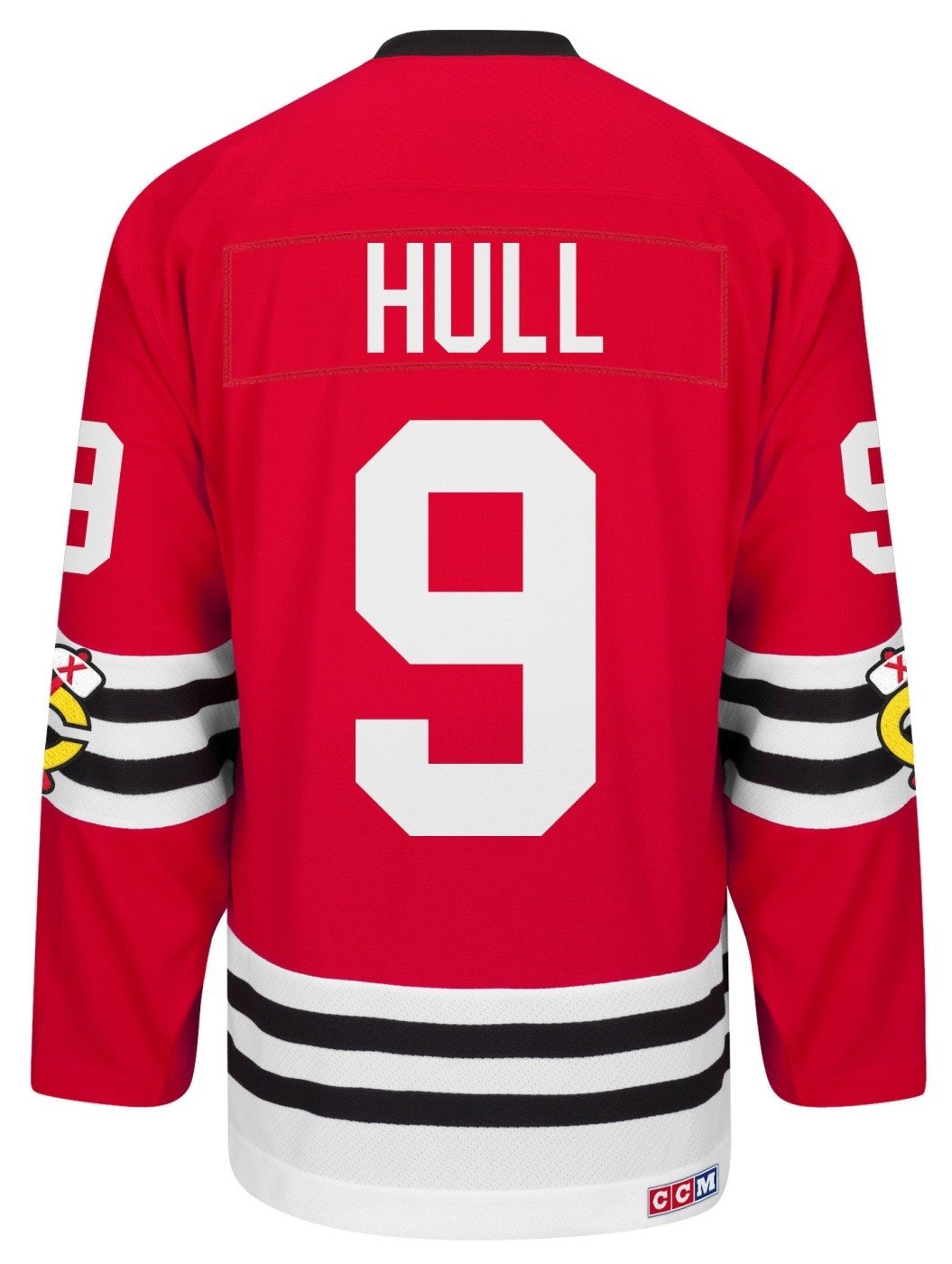 Bobby Hull Signed Jersey Blackhawks Replica Red Vintage CCM #9 - NHL  Auctions