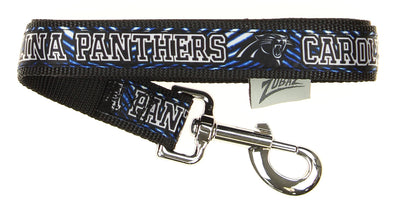 Zubaz X Pets First NFL Carolina Panthers Team Logo Leash For Dogs