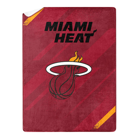Northwest NBA Miami Heat Silk Touch Sherpa Throw Blanket, 60"X80"