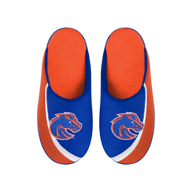 FOCO NCAA Men's Boise State Broncos Tide 2022 Big Logo Color Edge Slippers