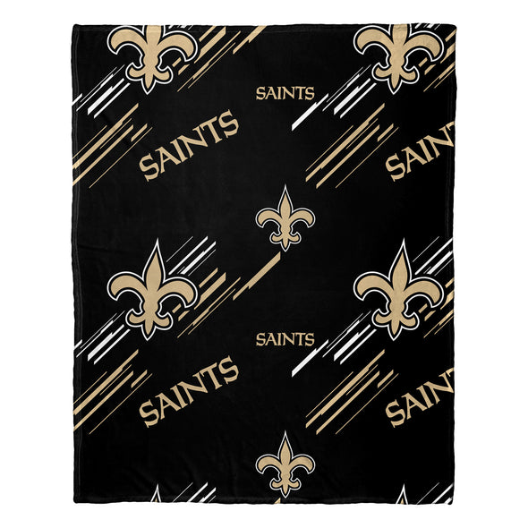 Northwest NFL New Orleans Saints Slashed Pillow and Throw Blanket Set
