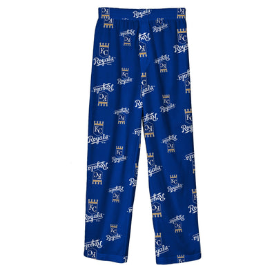 Outerstuff Kansas City Royals MLB Boys' Youth (4-20) Team Color Sleepwear Pant, Royal