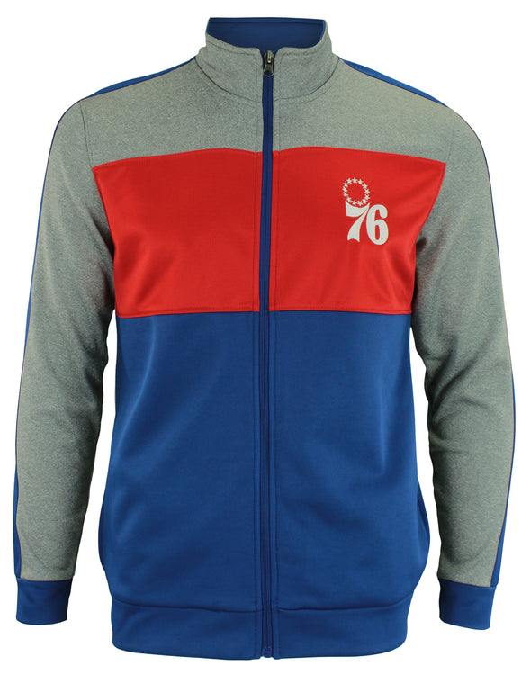 OuterStuff NBA Youth Philadelphia 76ers Performance Full Zip Stripe Jacket