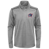 Outerstuff Columbus Blue Jackets NHL Boys Youth (8-20) Back to The Arena 1/4 Zip Pullover Sweater, Grey