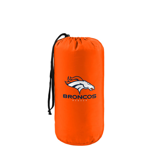 FOCO NFL Denver Broncos Exclusive Outdoor Wearable Big Logo Blanket, 50" x 60"