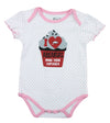 NCAA College Infant Girl's Arkansas Razorbacks 3 Pack Creeper Bodysuit Set
