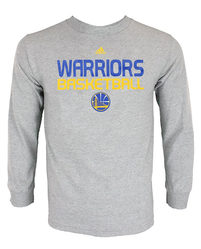 Adidas NBA Men's Golden State Warriors Long Sleeve Tee,