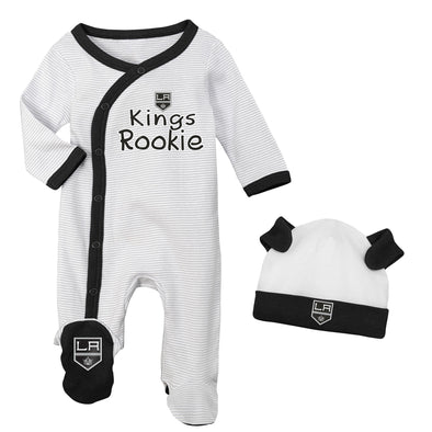 Outerstuff NHL Newborn (0M-9M) Sacramento Kings Rookies Coverall & Hat Set