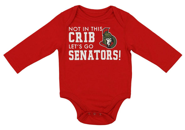 Outerstuff NHL Infants Ottawa Senators Graphic Bodysuit, Red