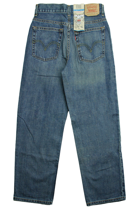 Levi's 550 Youth Boys Slim Relaxed Fit Denim Jeans - Blue