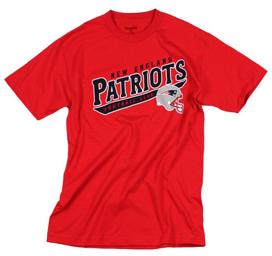 Reebok NFL Football Men's New England Patriots T-Shirt Tee - Red, Medium