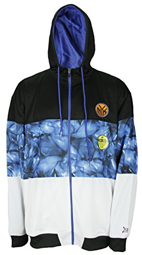 Zipway NBA Basketball Youth New York Knicks Full Zip Brilliant Hoodie, Black