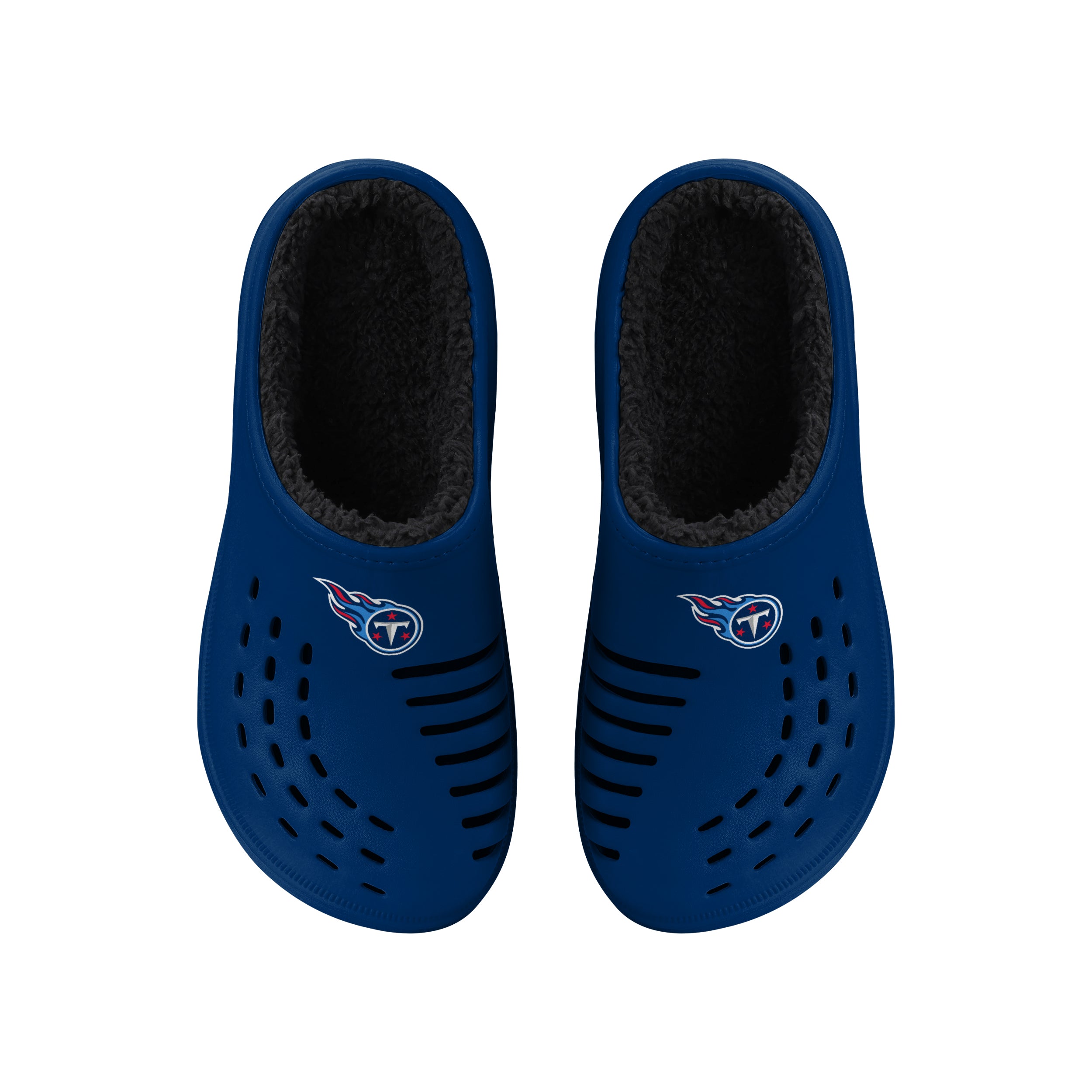 FOCO NFL Men's Tennessee Titans Sherpa Lined Big Logo Clogs – Fanletic
