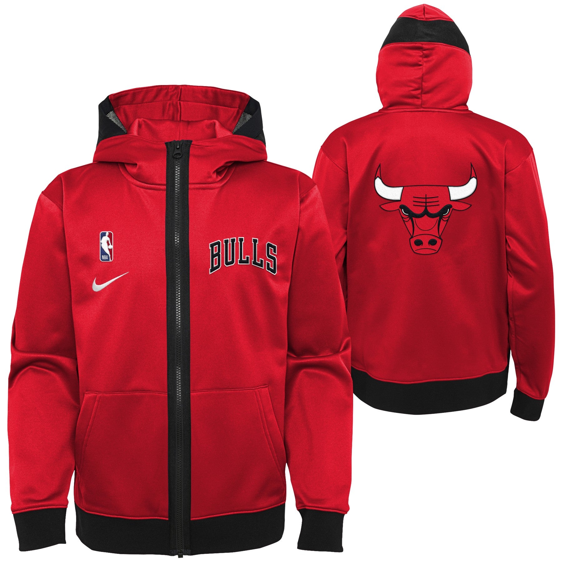 NBA Chicago Bulls ハーフジップジャケット Mサイズ レッド 2b7de979-8667-4fd4-a02e-