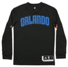 Adidas NBA Youth Orlando Magic On The Court Long Sleeve Tee, Black