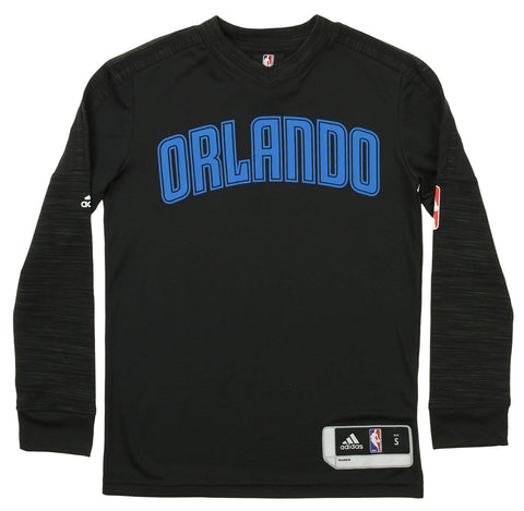 Adidas NBA Youth Orlando Magic On The Court Long Sleeve Tee, Black