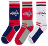 Outerstuff NHL Youth (5-7) Washington Capitals 3-Pack Socks