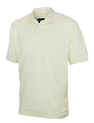 Reebok Men's Owners Collection Polo Shirt, Cream