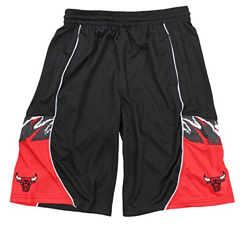 Zipway NBA Men's Chicago Bulls Eraser Basketball Athletic Shorts, Black