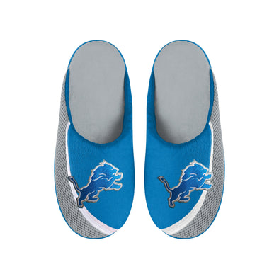 FOCO NFL Men's NFL Detroit Lions 2022 Big Logo Color Edge Slippers