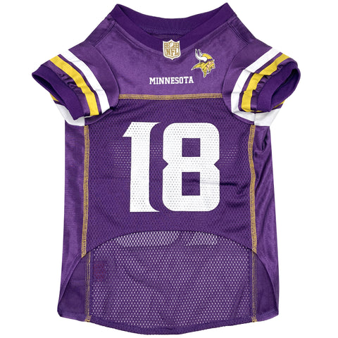 Pets First NFL Minnesota Vikings Justin Jefferson Team Player Dog Jersey