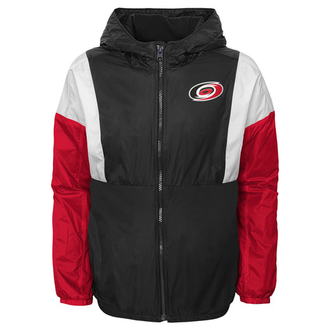 Outerstuff NHL Youth Boys Carolina Hurricanes Stadium Hooded Wind Breaker Jacket
