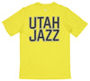 FISLL NBA Men's Utah Jazz  Team Color, Name and Logo Premium T-Shirt