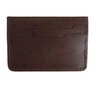 JD Fisk Men's Arrow Print Cardholder, Maroon