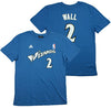 Adidas NBA Youth Boy's Washington Wizards John Wall #2 Gametime T-Shirt, Blue