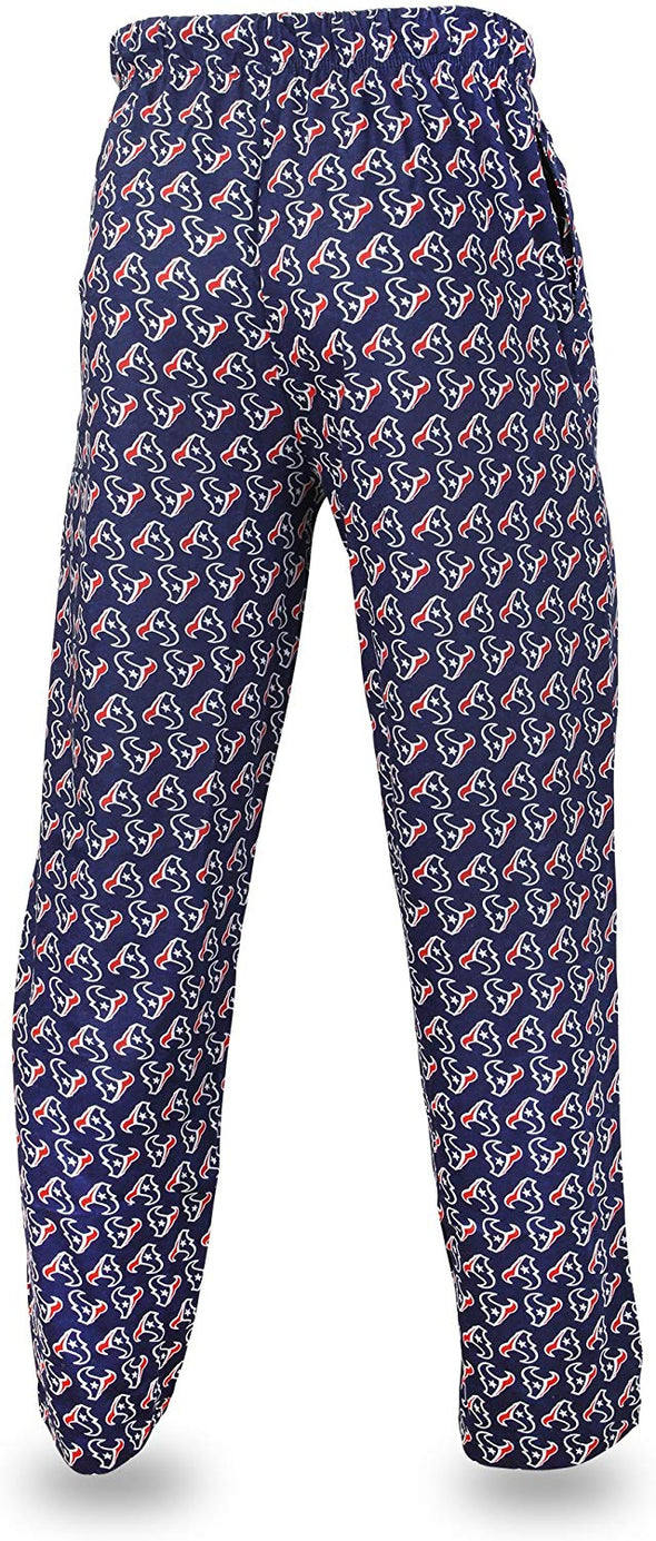 Zubaz NFL Football Men's Houston Texans Print Logo Comfy Pants