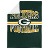 FOCO NFL Green Bay Packers Stripe Micro Raschel Plush Throw Blanket, 45 x 60