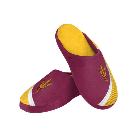FOCO NCAA Men's Arizona State Sun Devils Tide 2022 Big Logo Color Edge Slippers