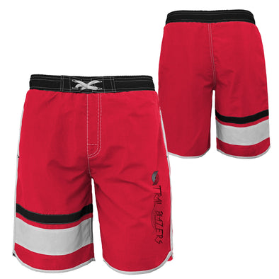 Outerstuff NBA Youth Boys (8-20) Portland Trail Blazers Color Block Swim Trunks