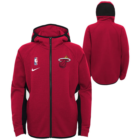 Nike NBA Youth Boys Miami Heat Thermaflex Travel Showtime Zip Up Hoodie