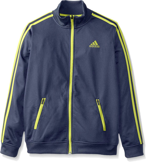Adidas Youth Separates Training Track Jacket, Medium Grey/Yellow