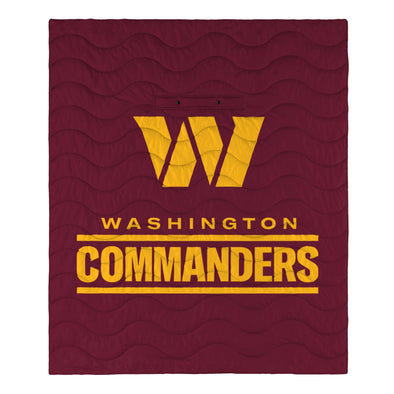 FOCO NFL Washington Commanders Exclusive Outdoor Wearable Big Logo Blanket, 50" x 60"