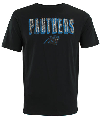 Zubaz NFL Men's Carolina Panthers Short Sleeve Zeb Graphic T-Shirt