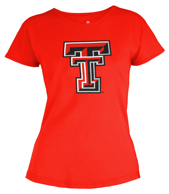 Outerstuff NCAA Youth Girls Texas Tech Red Raiders  Dolman Primary Logo Shirt