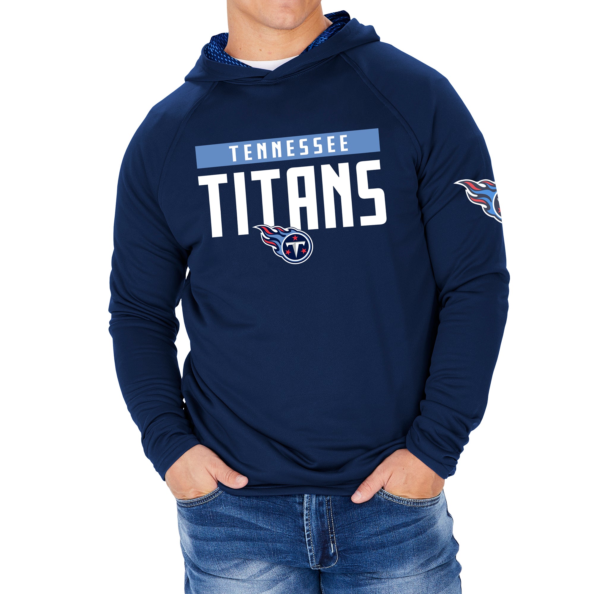 Zubaz Men's NFL Tennessee Titans Full Zip Camo Hoodie