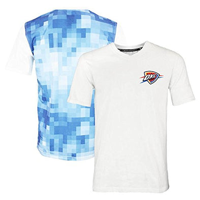 Zipway NBA Men's Oklahoma City Thunder Pixel V-Neck Short Sleeve T-Shirt