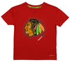 Reebok NHL Kids Chicago Blackhawks Playdry Performance Shirt, Red